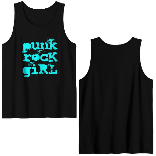 Punk Rock Girl Double Sided Tank Tops