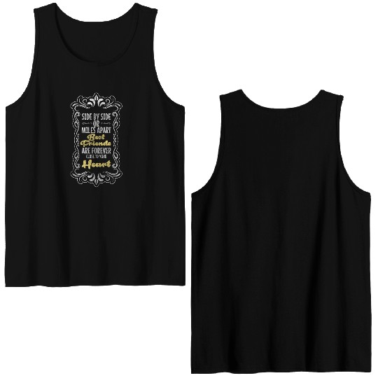 Friendship Best Friends Brother Trust Double Sided Tank Tops