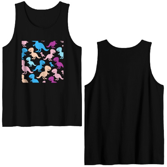 PAPA SAUR, Father's Day Double Sided Tank Tops