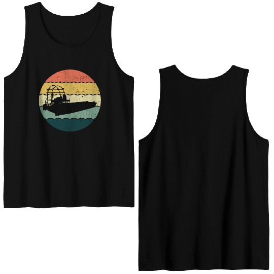 Airboat Fanboat Airboating Planeboat Swamp boat Double Sided Tank Tops