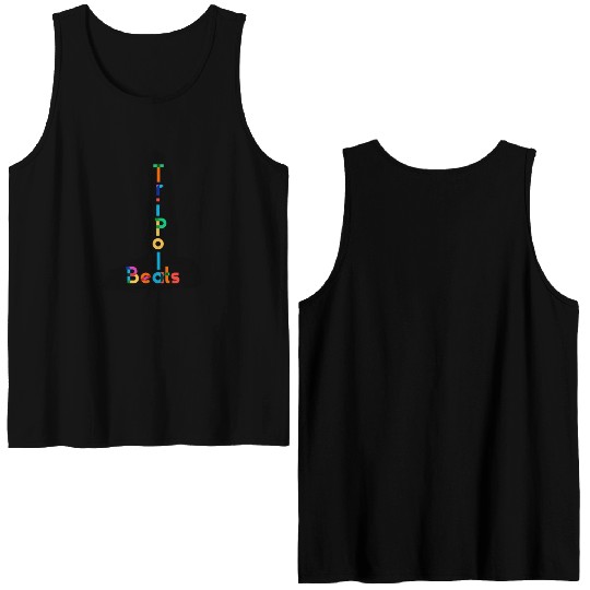 Tripola Black Double Sided Tank Tops