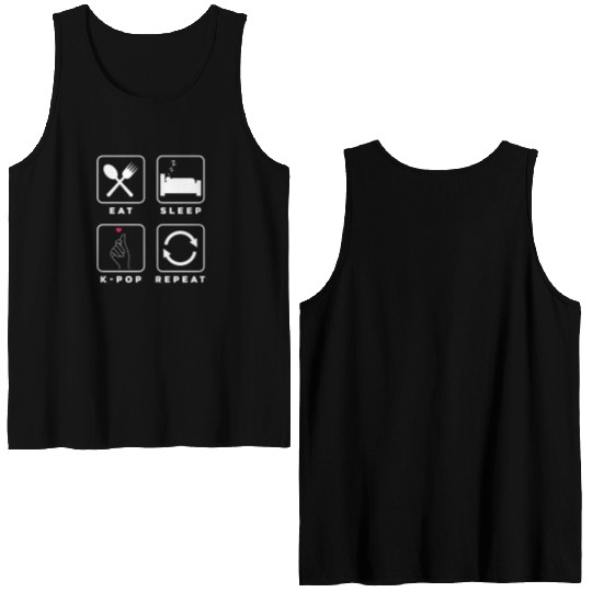 K-Pop K-Drama Korean Pop Music Double Sided Tank Tops