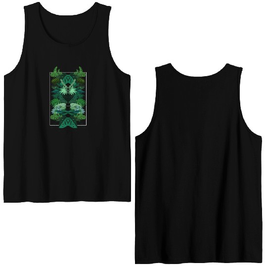 Tropical Leaves Double Sided Tank Tops