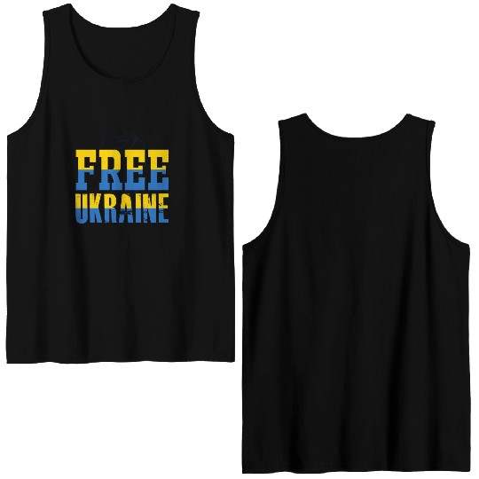 Free Ukraine Double Sided Tank Tops