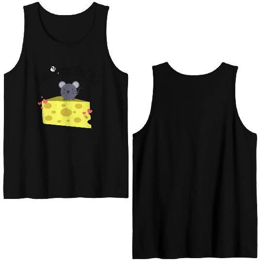 Eat cheese and sin, Best Street art! Classic Double Sided Tank Tops