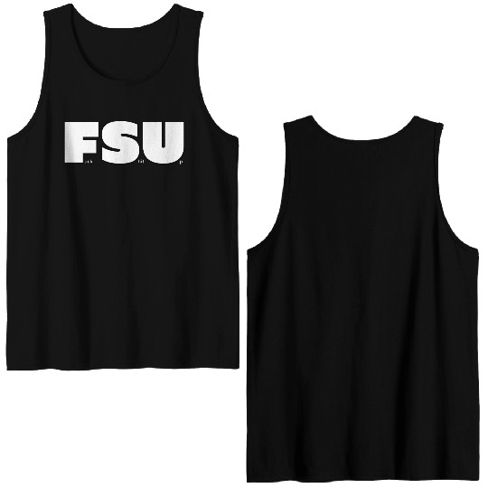 FSU Fuck Shit Up (Black Outlines) Double Sided Tank Tops