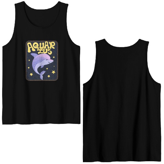 Aquarius Sign Animal Double Sided Tank Tops