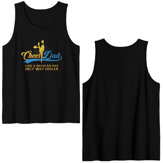 Cheer Dad Cheerleader Daddy T Double Sided Tank Tops