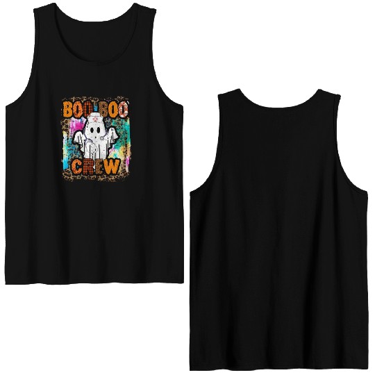 Halloween Boo Boo Crew Tie Dye Double Sided Tank Tops