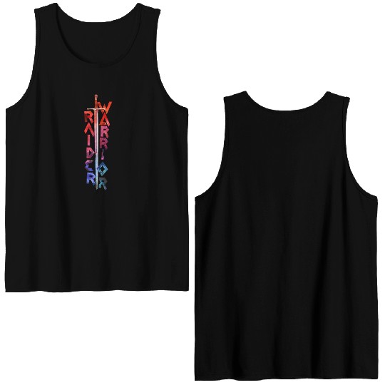 Raider Warrior logo 2 by Carmo Fernandes Double Sided Tank Tops