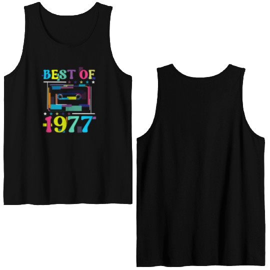 Best Of 1977 | Birthday Double Sided Tank Tops | Birthday Retro