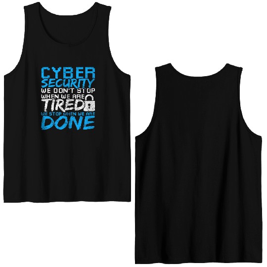 Cyber Security Specialist Funny Hacker Double Sided Tank Tops
