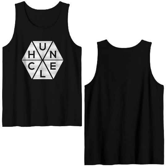 Abstract Triangle Huncle Double Sided Tank Tops