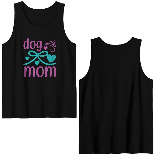 Dog mom Double Sided Tank Tops