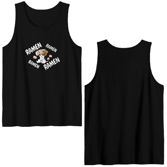 Jack Russell Terrier Instant Ramen Noodles Double Sided Tank Tops