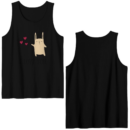 i love you Double Sided Tank Tops