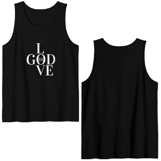 GOD IS LOVE Double Sided Tank Tops