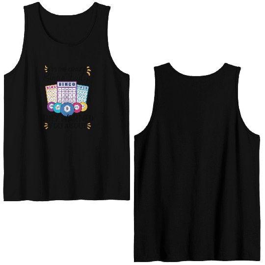 Bingo Card Game Grandma Bingo Player Bingo Cards Double Sided Tank Tops