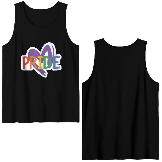 Pride Month LGBTQ Sticker Double Sided Tank Tops