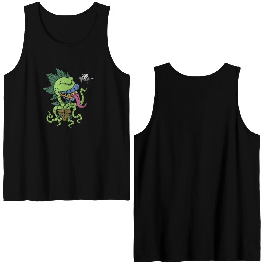 Venus Fly Trap Botanical Monster Plant Carnivorous Double Sided Tank Tops