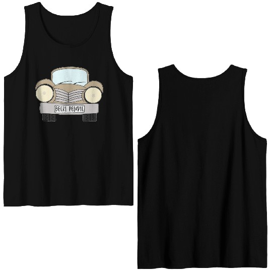 Old Car Khaki Boere Pompie Afrikaans Double Sided Tank Tops