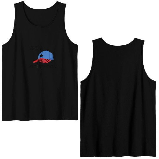 GAME Day Sunday Cute on Holiday Double Sided Tank Tops