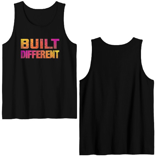 Built Different On Another Level Funny Gaming Double Sided Tank Tops