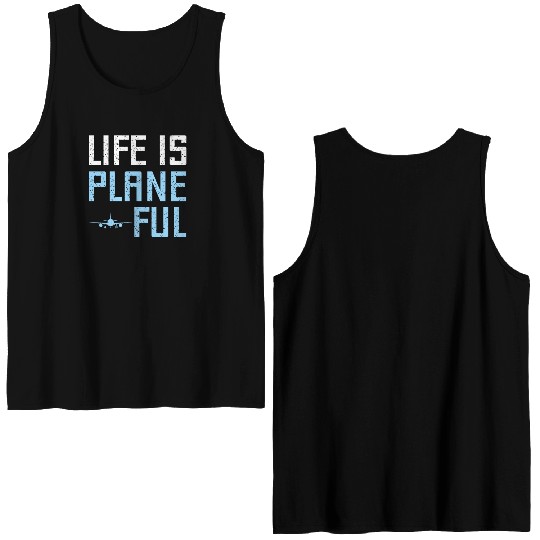 Airline Pilot Aviation Themed Pun For a Corporate Double Sided Tank Tops