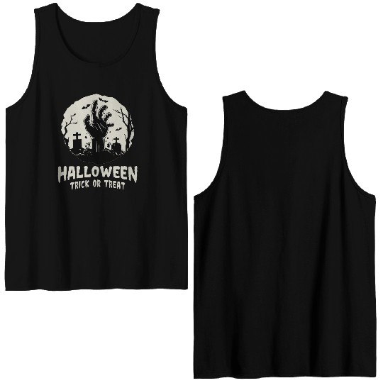 Halloween Trick or Treat Double Sided Tank Tops