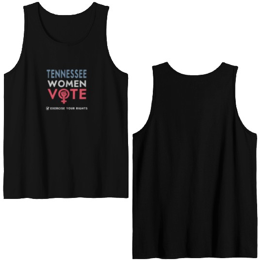 Tennessee Women Vote Voter 2022 Election Feminist Double Sided Tank Tops