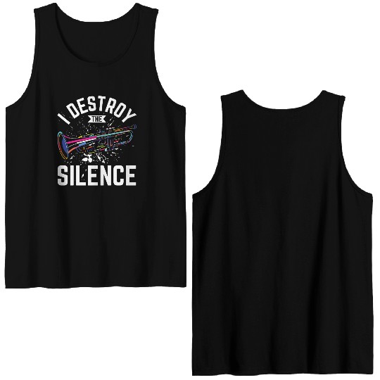 Trumpeter Outfit For Trumpet Player Music Band Double Sided Tank Tops