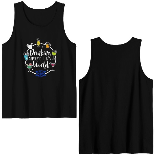 Drinking Around The World Double Sided Tank Tops