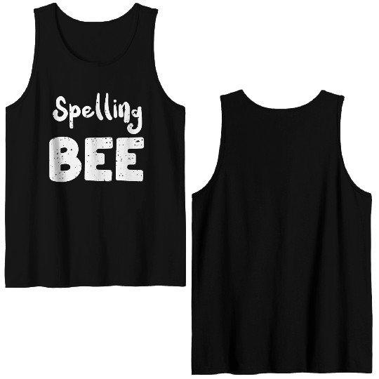 Spelling Bee - Teacher Double Sided Tank Tops