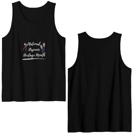 national Hispanic heritage month Double Sided Tank Tops