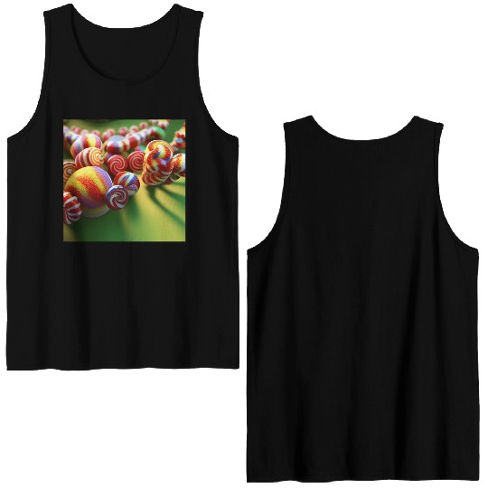 A glimpse into candy land version 3 Double Sided Tank Tops