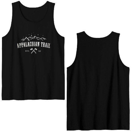 Appalachian Trail AT USA Backpacking Camping Hikin Double Sided Tank Tops