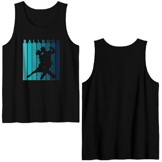 Retro Dance Teacher Dancer Ballroom Double Sided Tank Tops