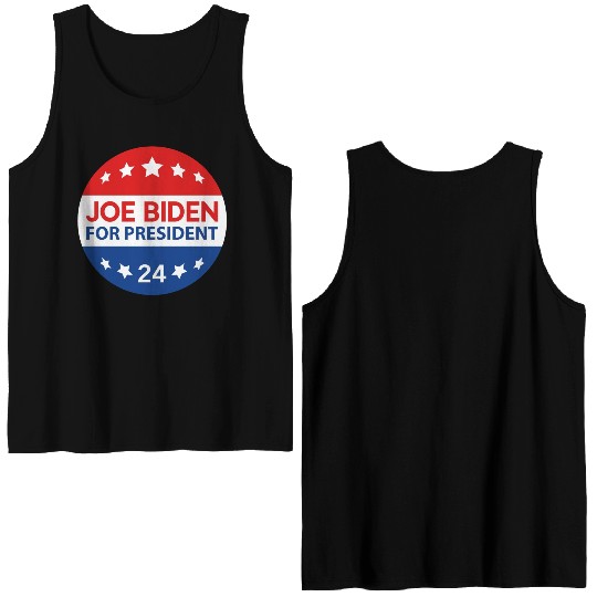 Joe Biden For President 24 Double Sided Tank Tops