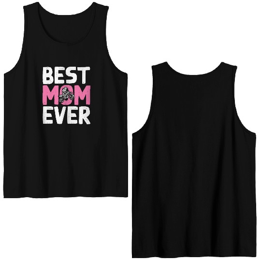 Dirt Bike Biker Best Mom Ever Motorcycle Motocross Double Sided Tank Tops