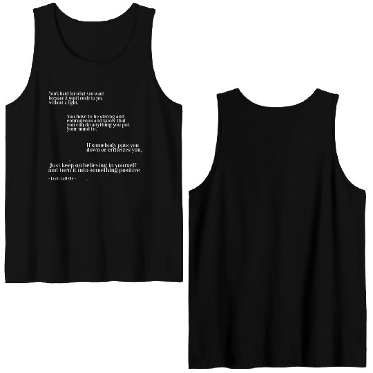 You have to be strong and courageous Double Sided Tank Tops