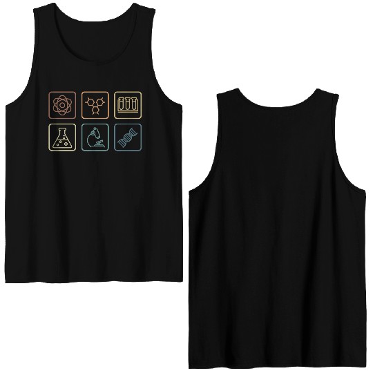 Chemistry Teacher Microbiologist Gift Double Sided Tank Tops