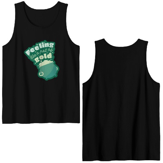 feeling like a pot of gold Double Sided Tank Tops