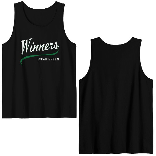 Winners Wear Green Double Sided Tank Tops