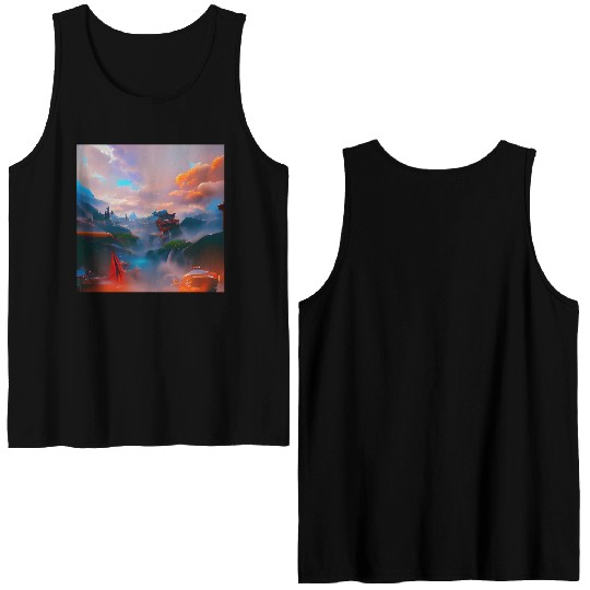 A Timeless World in a Distant Solar System Bright Double Sided Tank Tops