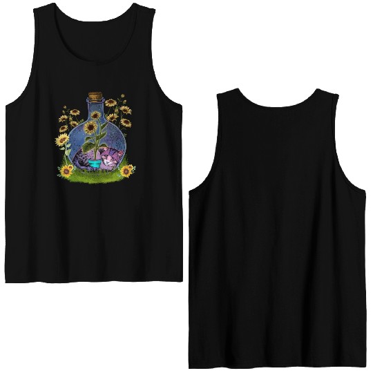 Cat Nap In A Jar Double Sided Tank Tops