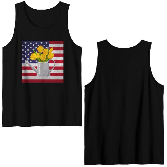 Tulip Gardening Double Sided Tank Tops