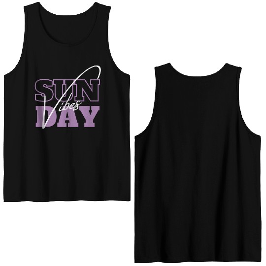 Sunday Vibes Double Sided Tank Tops