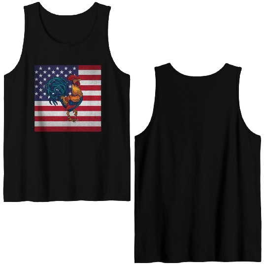 Rooster Cock Double Sided Tank Tops