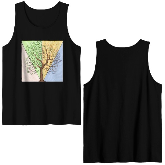 Four Seasons Trees Double Sided Tank Tops