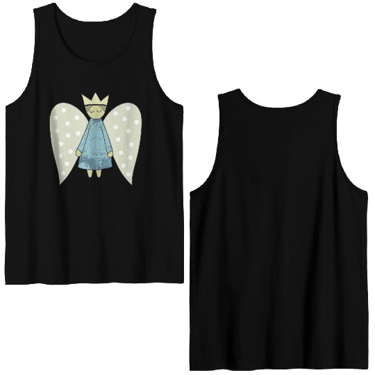 The Flight of the Christmas Angel Double Sided Tank Tops
